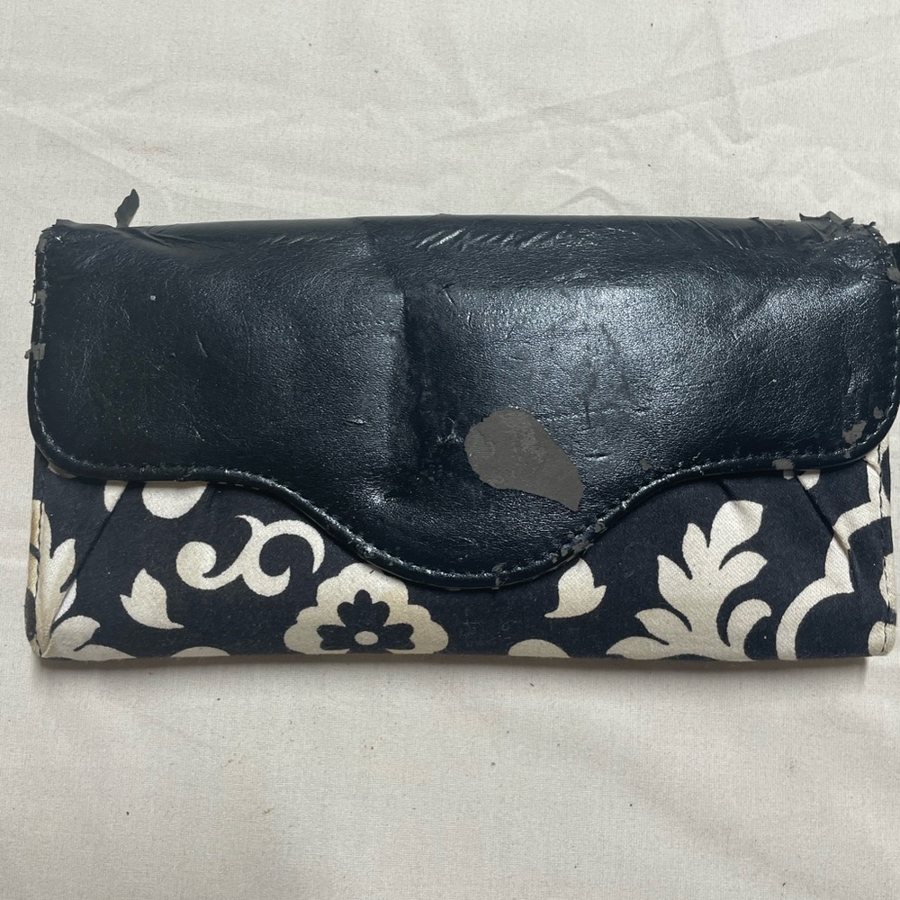 Black and Cream Women's Clutch